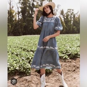 The GREAT. the Heirloom dress in blue, 1 ( small )